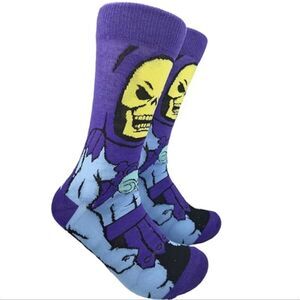 SKELETOR / Masters of the universe evil villian socks unisex size 7 to 10